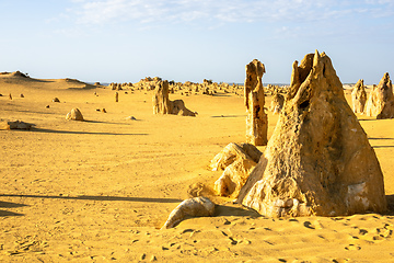 Image showing Pinnacles Desert in western Australia