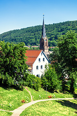 Image showing Church of the Hermann Hesse city of Calw in Germany