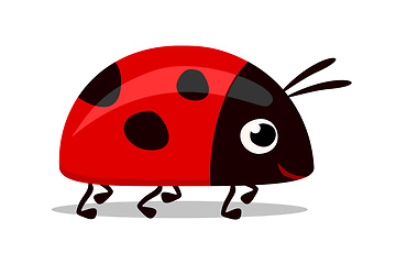 Image showing sweet red lady bug