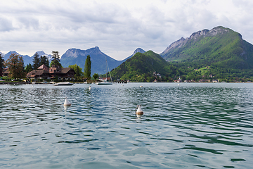 Image showing Lake of Annecy in the french Alps