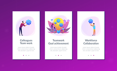 Image showing Teamwork app interface template.
