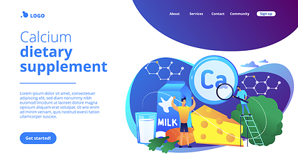 Image showing Uses of Calcium concept landing page.