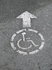 Image showing handicap access sign