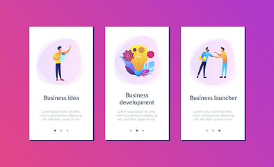 Image showing Business idea app interface template.
