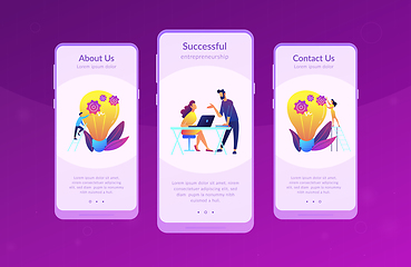 Image showing New idea engineering app interface template.
