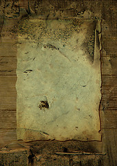 Image showing crusty wood parchment