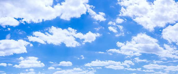 Image showing blue sky with clouds