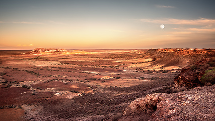 Image showing Breakaways Coober Pedy twilight