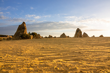 Image showing Pinnacles Desert in western Australia