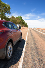 Image showing road in dry south Australia