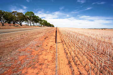 Image showing south australia agriculture dry field