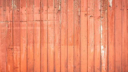 Image showing wooden planks texture background red