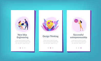 Image showing New idea engineering app interface template.