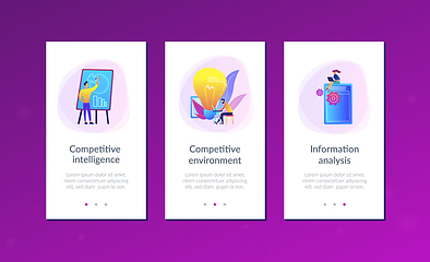 Image showing Competitive intelligence app interface template.