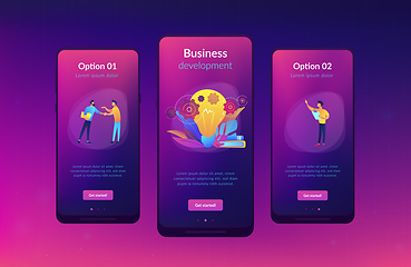 Image showing Business idea app interface template.