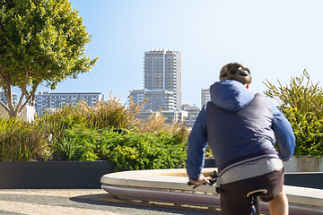 Image showing cyclist in Perth