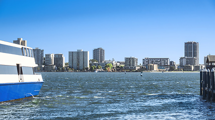 Image showing view with Swan River at Perth Western Australia