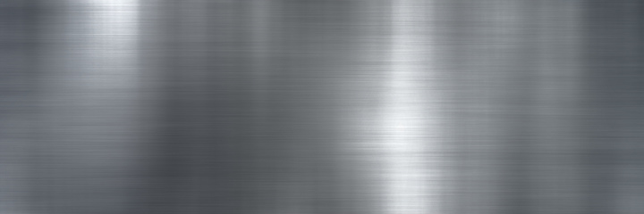 Image showing brushed metal steel or aluminum wide  plate banner background