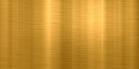 Image showing brushed metal golden wide plate banner background