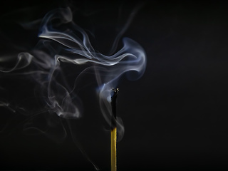 Image showing match stick smoke