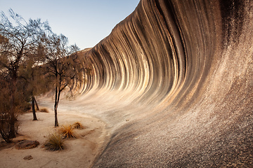 Image showing wave rock in western Australia