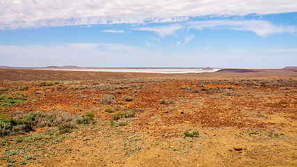 Image showing landscape scenery at the Australia outback desert