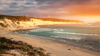 Image showing evening mood at Esperance Western Australia