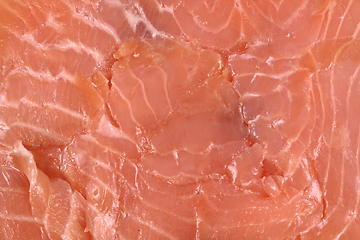 Image showing smoke salmon texture