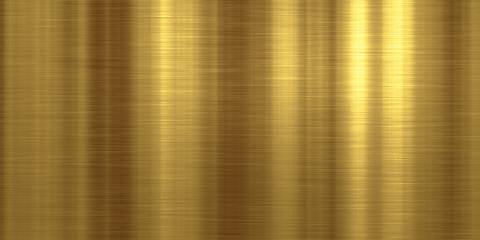 Image showing brushed metal golden wide plate banner background