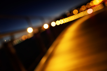 Image showing bokeh city lights background