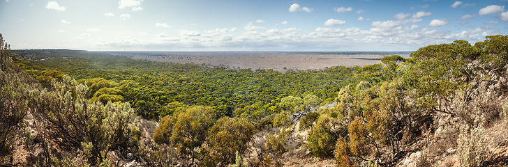 Image showing landscape scenery at Nullarbor region south Australia