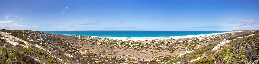 Image showing Great Australian Bight beach panorama