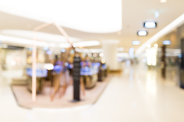 Image showing Abstract blur shopping mall for background