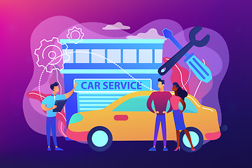 Image showing Car service concept vector illustration.