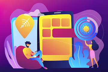 Image showing Progressive web app concept vector illustration.