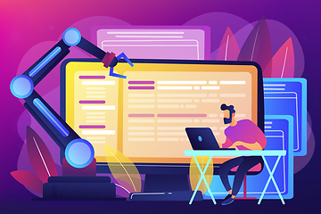 Image showing Open automation architecture concept vector illustration.