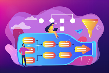 Image showing Bottleneck analysis concept vector illustration.