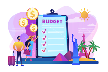 Image showing Vacation fund concept vector illustration.