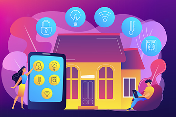 Image showing Smart home concept vector illustration.