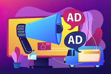 Image showing Outdoor advertising design concept vector illustration.