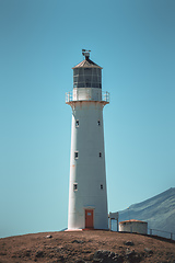 Image showing Cape Egmont Lighthouse New Zealand