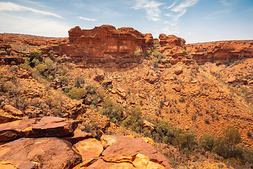 Image showing Kings Canyon in center Australia