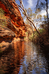 Image showing Kings Canyon in center Australia