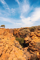 Image showing Kings Canyon in center Australia