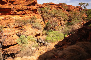 Image showing Kings Canyon in center Australia