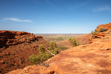 Image showing Kings Canyon in center Australia