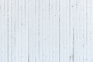 Image showing white wooden wall