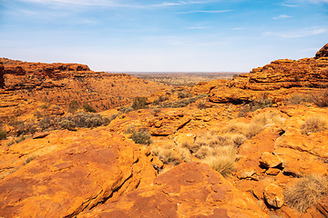 Image showing Kings Canyon in center Australia