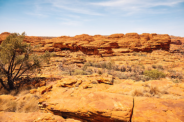 Image showing Kings Canyon in center Australia