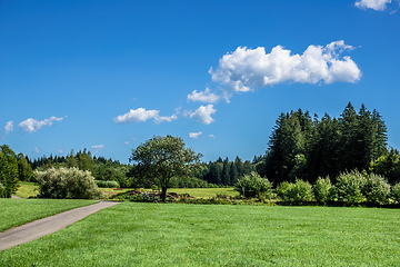 Image showing bavarian landscape summer day